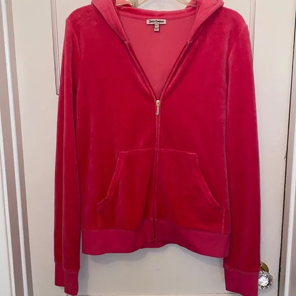 Y2K Juicy Couture BLING Pink Velour Velvet Tracksuit SET CHOOSE JUICY - Picture 11 of 16